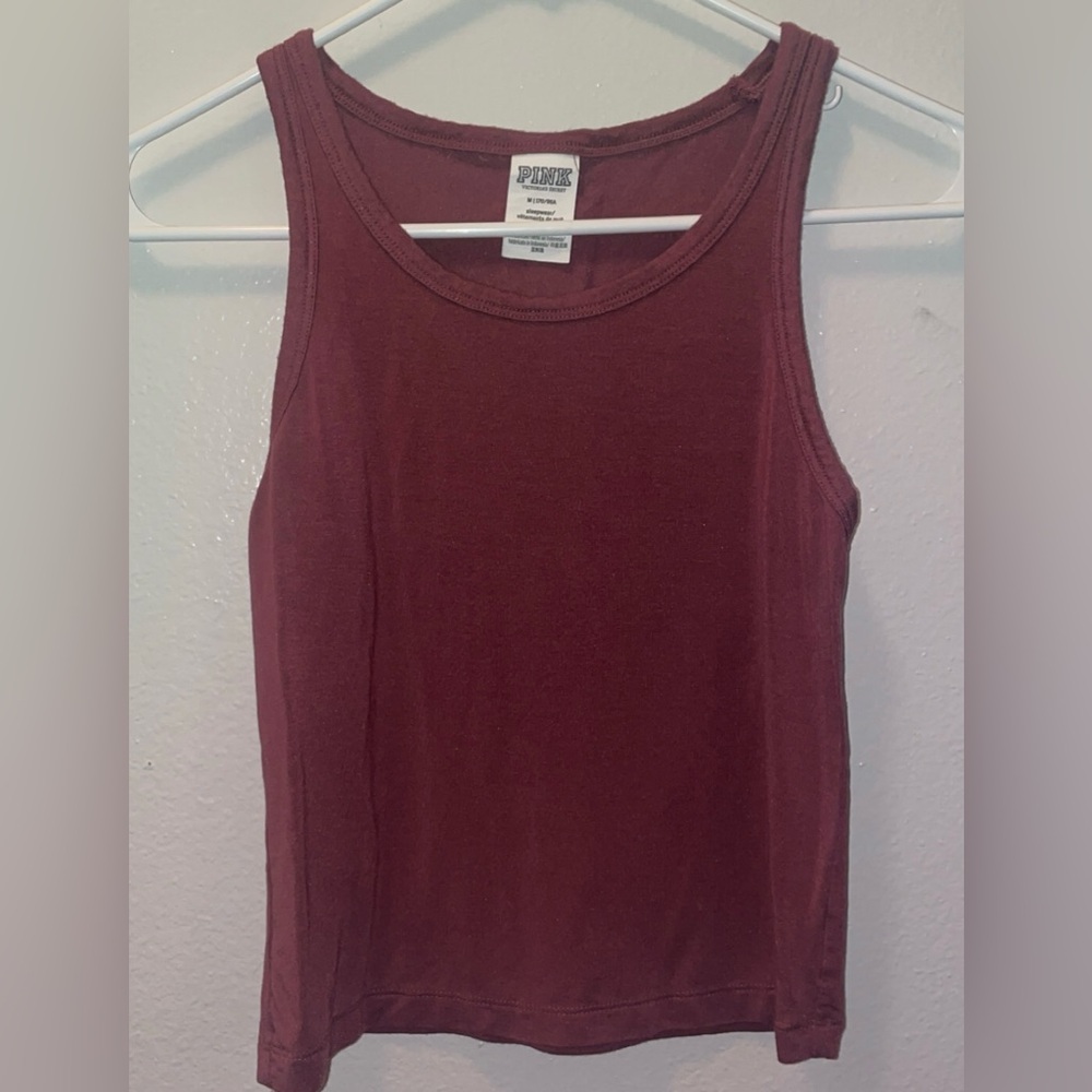PINK Victoria's Secret Deep Red Tank Top